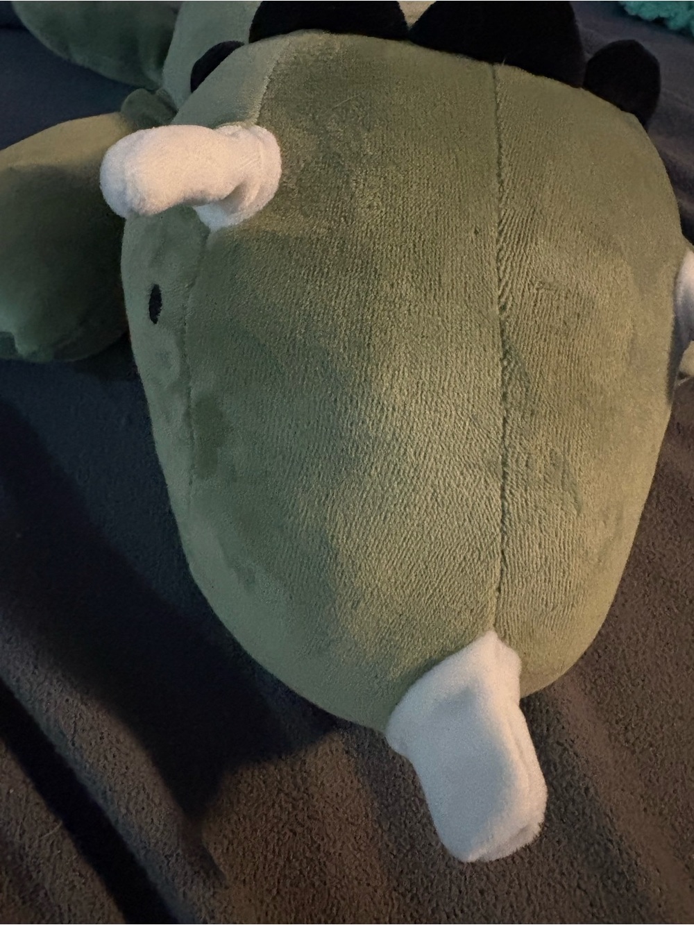 Pillow fort - Green Dinosaur bean Plush Toy for Kids - Soft Cuddly Accessory